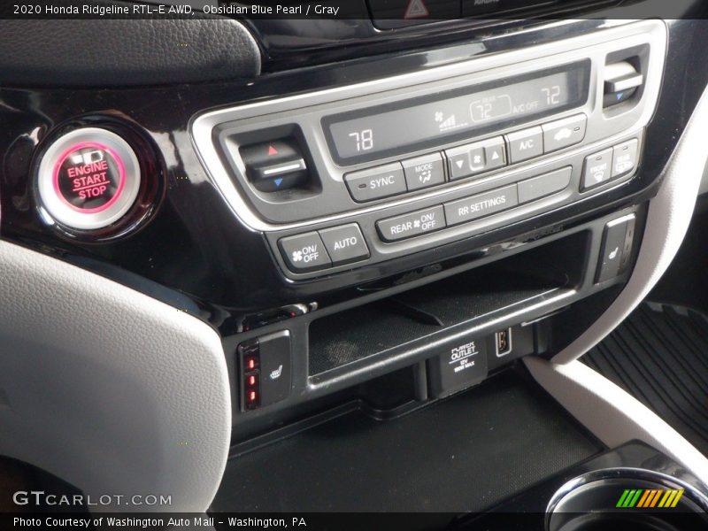 Controls of 2020 Ridgeline RTL-E AWD