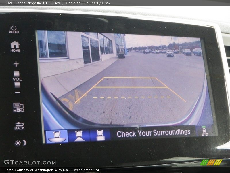 Obsidian Blue Pearl / Gray 2020 Honda Ridgeline RTL-E AWD