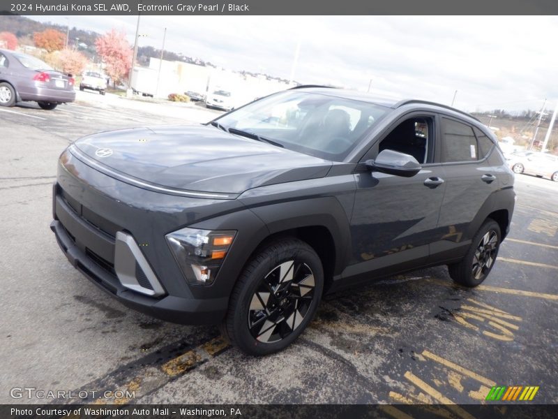 Ecotronic Gray Pearl / Black 2024 Hyundai Kona SEL AWD