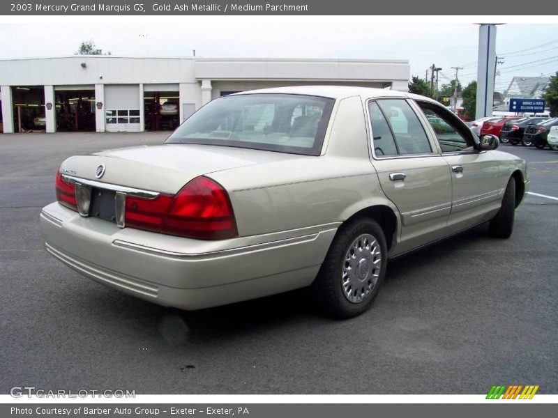 Gold Ash Metallic / Medium Parchment 2003 Mercury Grand Marquis GS