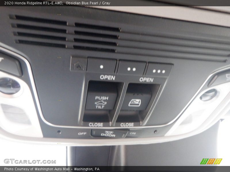 Obsidian Blue Pearl / Gray 2020 Honda Ridgeline RTL-E AWD