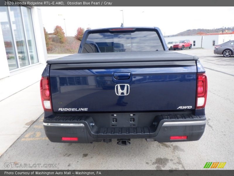 Obsidian Blue Pearl / Gray 2020 Honda Ridgeline RTL-E AWD