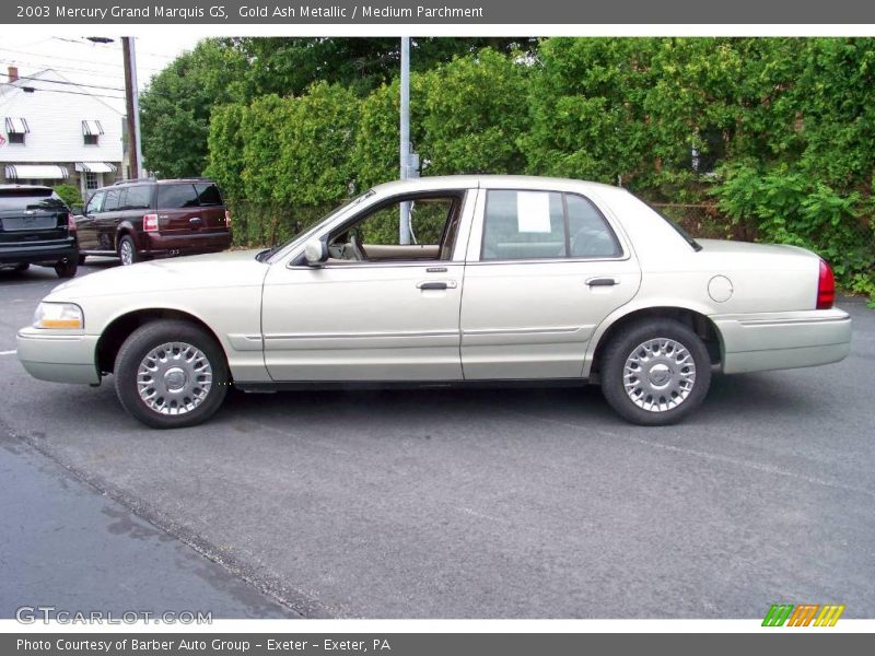 Gold Ash Metallic / Medium Parchment 2003 Mercury Grand Marquis GS