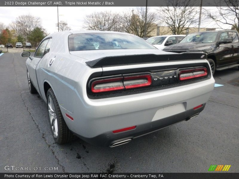 Triple Nickel Metallic / Black 2023 Dodge Challenger GT AWD