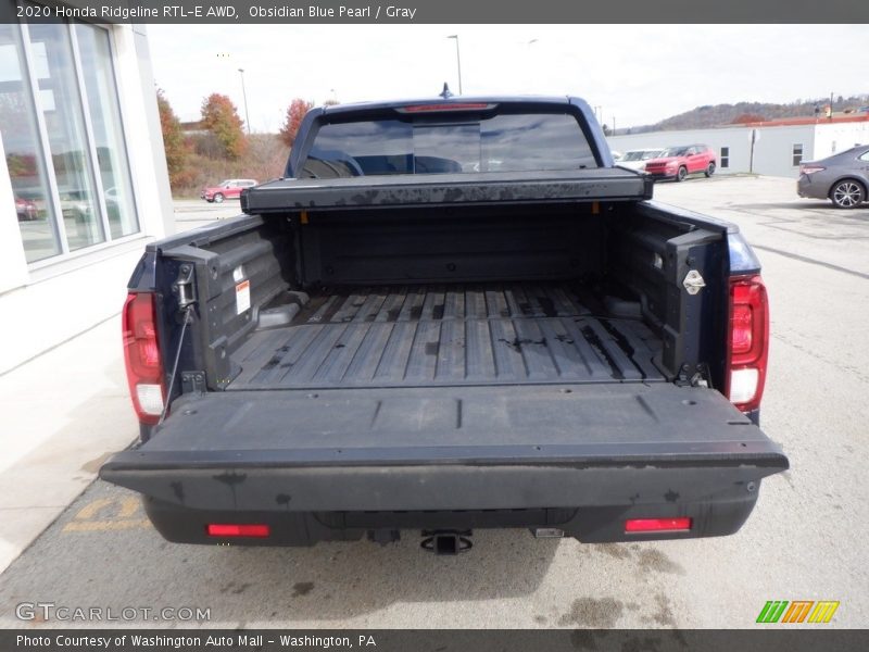 Obsidian Blue Pearl / Gray 2020 Honda Ridgeline RTL-E AWD
