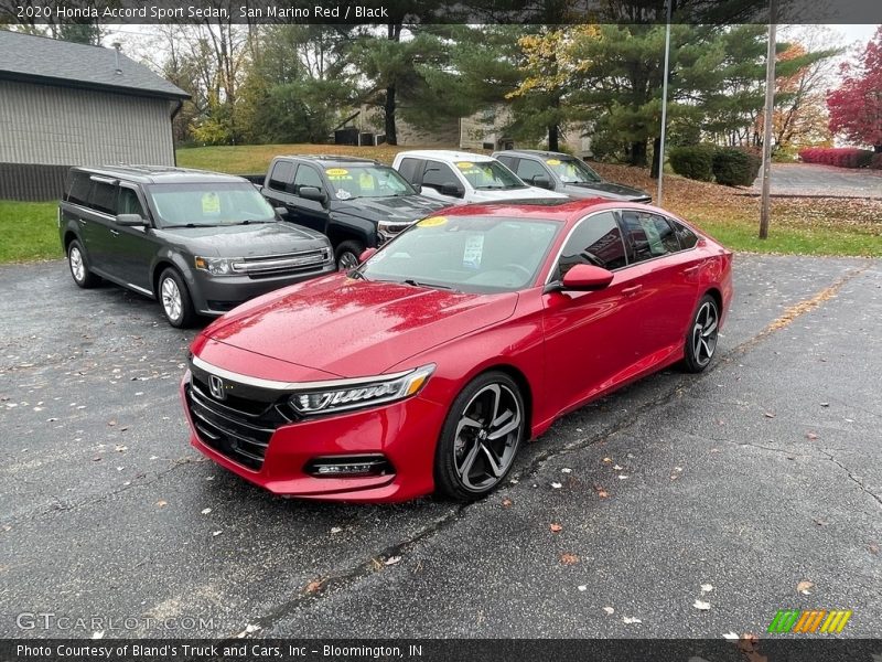 San Marino Red / Black 2020 Honda Accord Sport Sedan