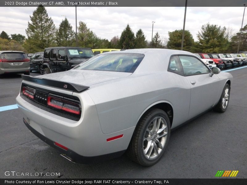 Triple Nickel Metallic / Black 2023 Dodge Challenger GT AWD