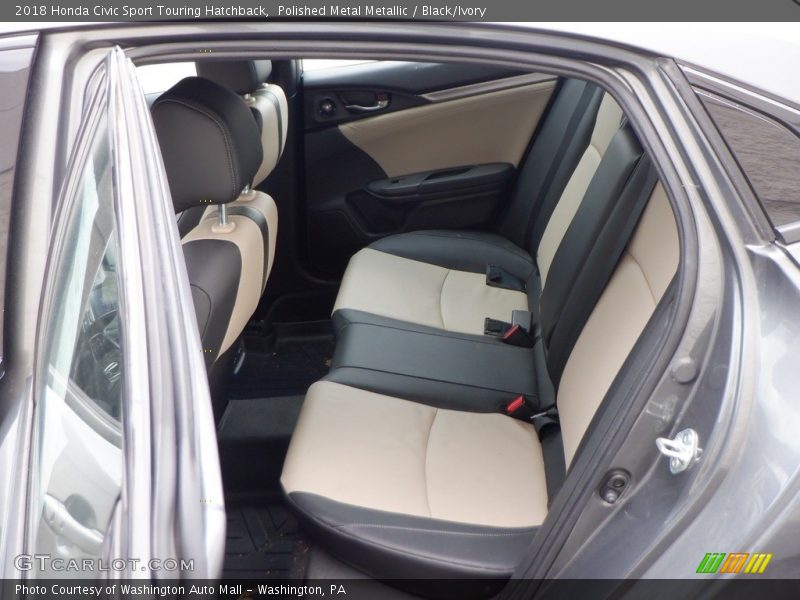 Polished Metal Metallic / Black/Ivory 2018 Honda Civic Sport Touring Hatchback