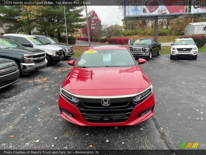 San Marino Red / Black 2020 Honda Accord Sport Sedan