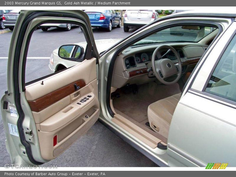 Gold Ash Metallic / Medium Parchment 2003 Mercury Grand Marquis GS