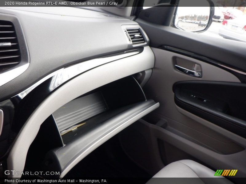Obsidian Blue Pearl / Gray 2020 Honda Ridgeline RTL-E AWD