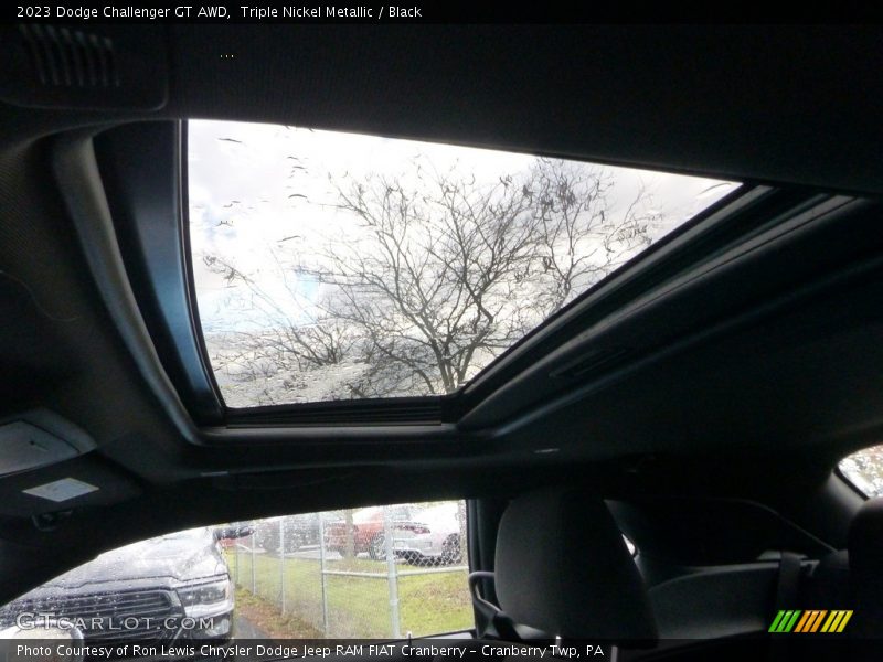 Triple Nickel Metallic / Black 2023 Dodge Challenger GT AWD