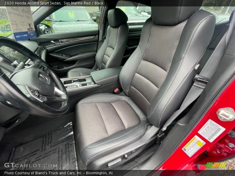 Front Seat of 2020 Accord Sport Sedan