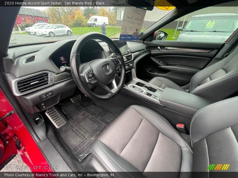 Front Seat of 2020 Accord Sport Sedan