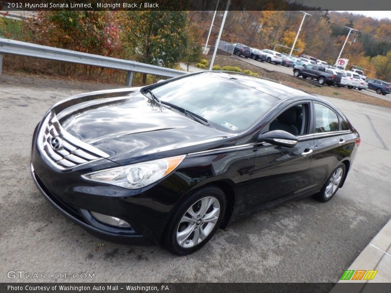 Midnight Black / Black 2012 Hyundai Sonata Limited