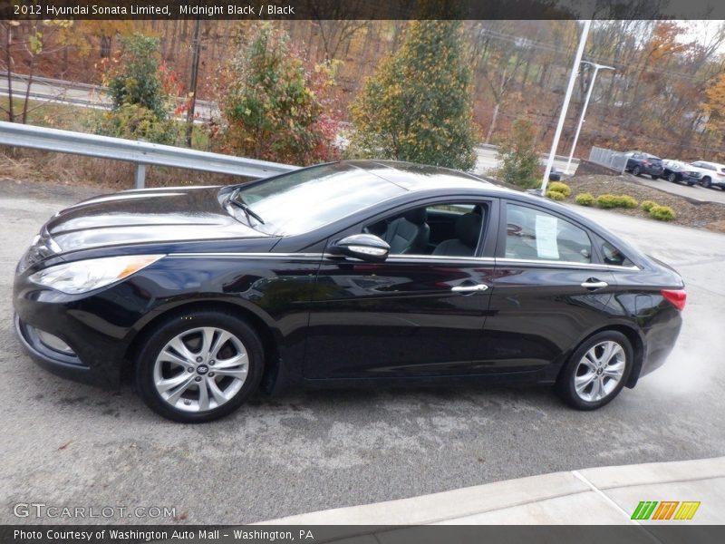 Midnight Black / Black 2012 Hyundai Sonata Limited