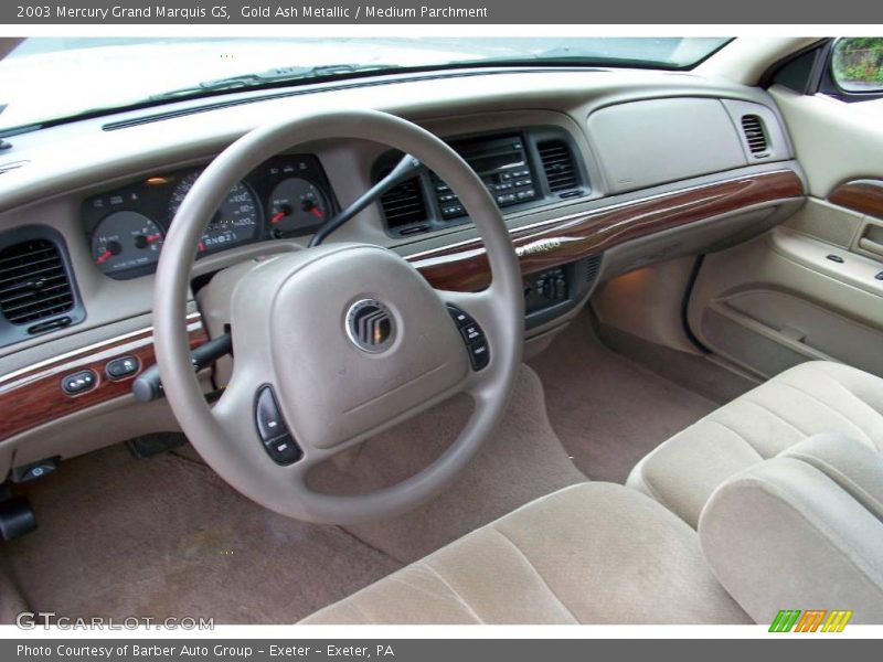 Gold Ash Metallic / Medium Parchment 2003 Mercury Grand Marquis GS