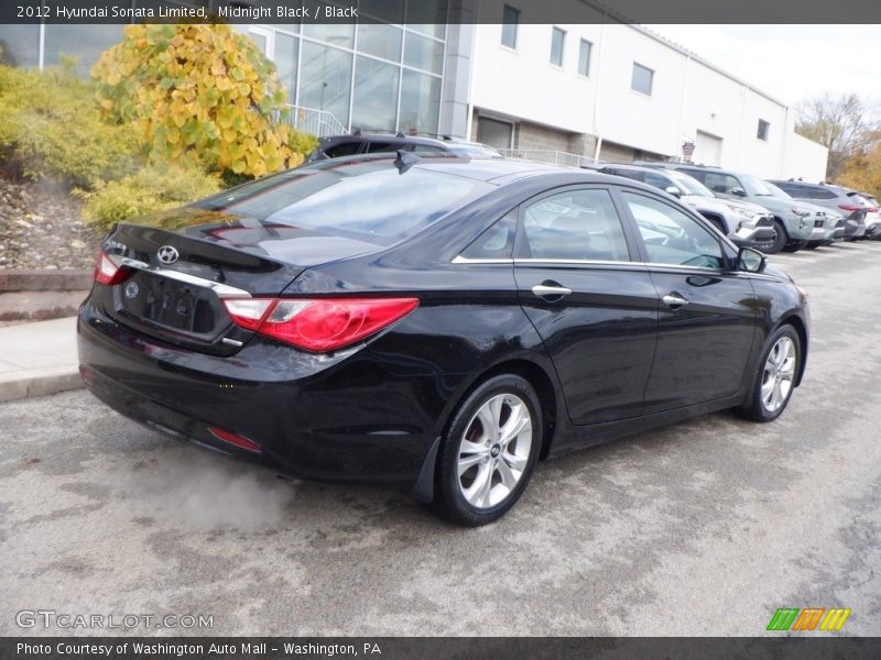 Midnight Black / Black 2012 Hyundai Sonata Limited