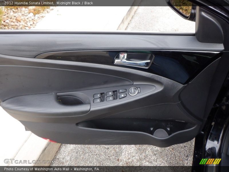Midnight Black / Black 2012 Hyundai Sonata Limited