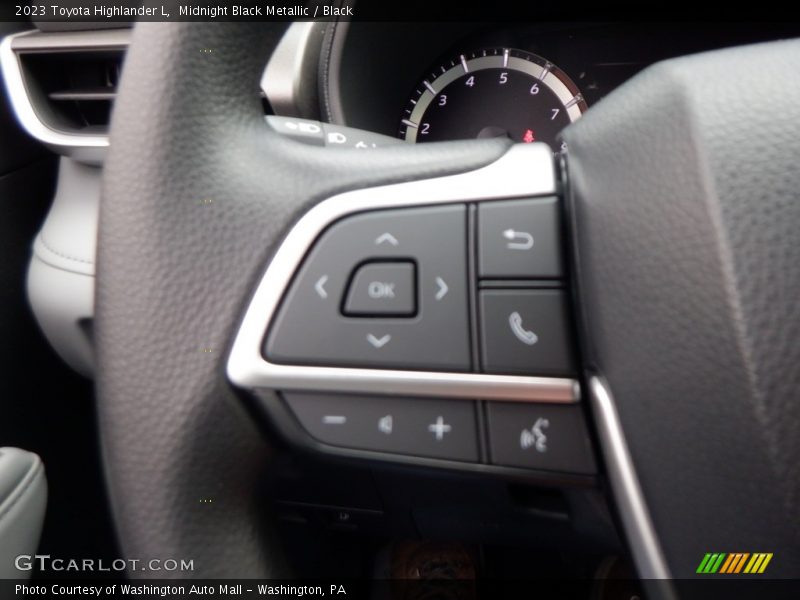 Midnight Black Metallic / Black 2023 Toyota Highlander L