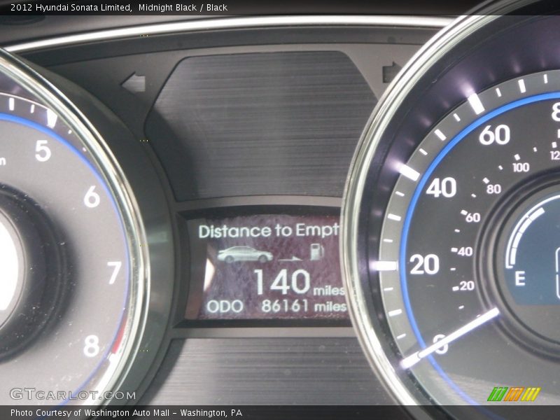Midnight Black / Black 2012 Hyundai Sonata Limited
