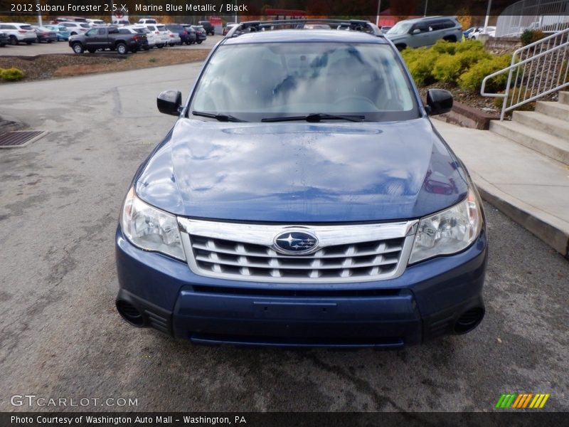 Marine Blue Metallic / Black 2012 Subaru Forester 2.5 X