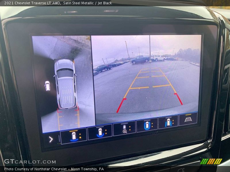 Satin Steel Metallic / Jet Black 2021 Chevrolet Traverse LT AWD