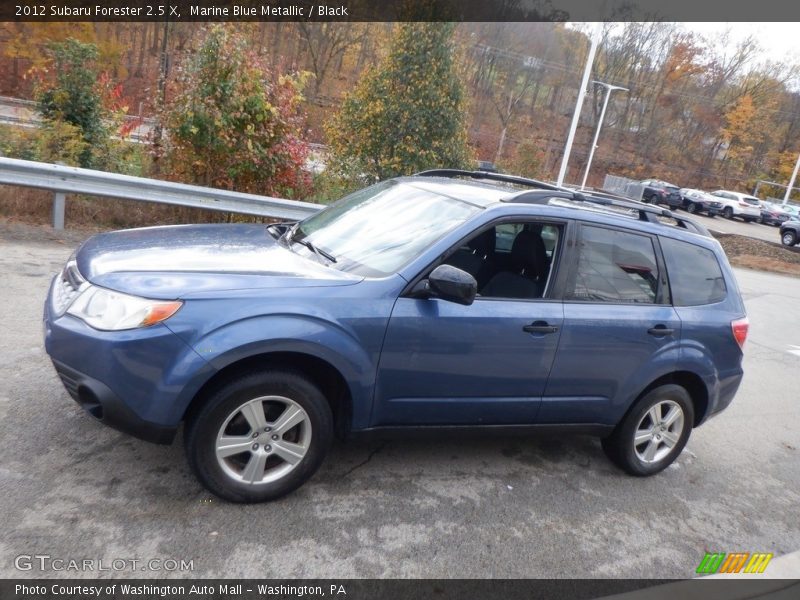 Marine Blue Metallic / Black 2012 Subaru Forester 2.5 X