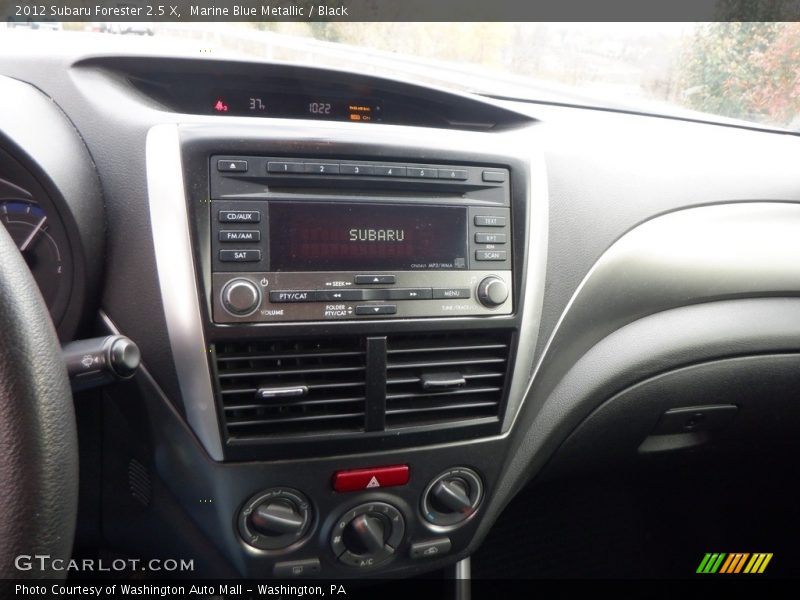 Marine Blue Metallic / Black 2012 Subaru Forester 2.5 X