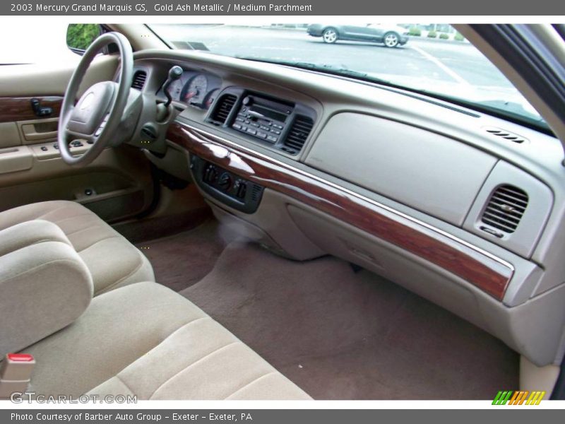 Gold Ash Metallic / Medium Parchment 2003 Mercury Grand Marquis GS