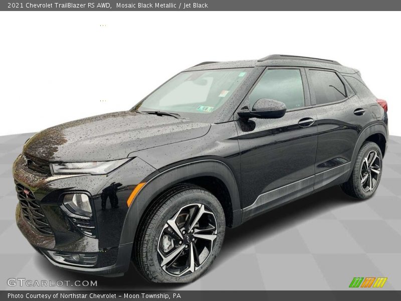 Mosaic Black Metallic / Jet Black 2021 Chevrolet TrailBlazer RS AWD