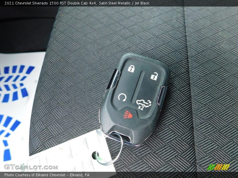 Satin Steel Metallic / Jet Black 2021 Chevrolet Silverado 1500 RST Double Cab 4x4