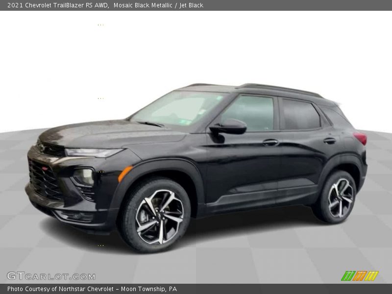 Mosaic Black Metallic / Jet Black 2021 Chevrolet TrailBlazer RS AWD