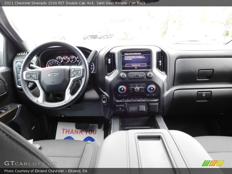 Satin Steel Metallic / Jet Black 2021 Chevrolet Silverado 1500 RST Double Cab 4x4