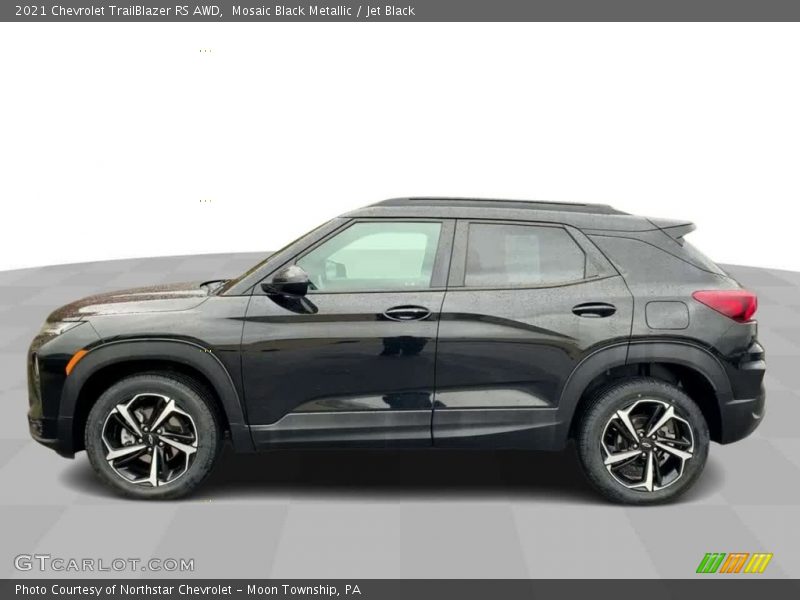 Mosaic Black Metallic / Jet Black 2021 Chevrolet TrailBlazer RS AWD