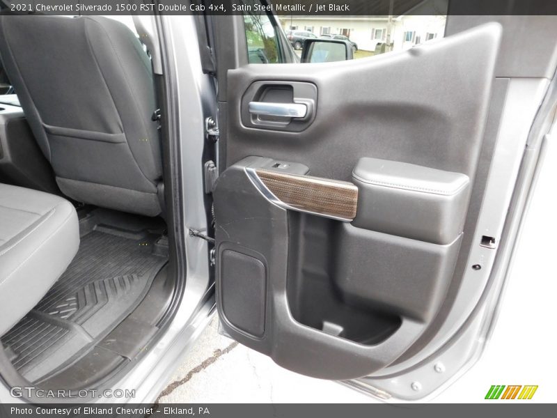 Satin Steel Metallic / Jet Black 2021 Chevrolet Silverado 1500 RST Double Cab 4x4