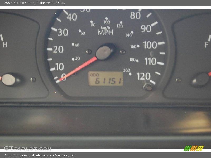 Polar White / Gray 2002 Kia Rio Sedan