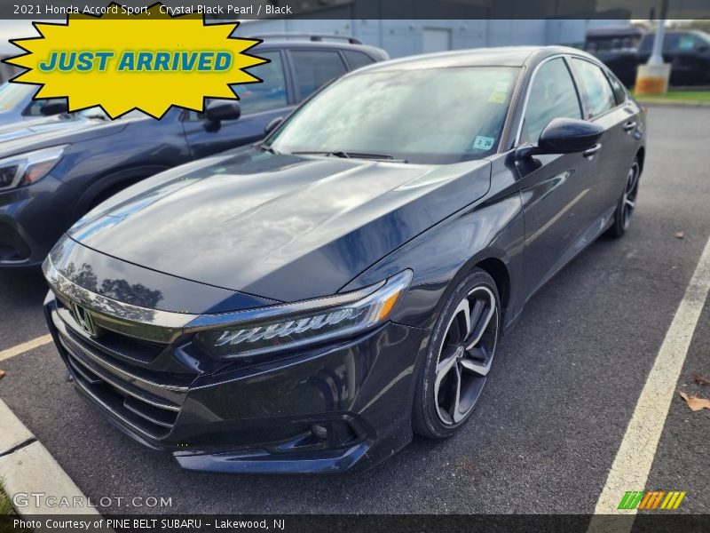 Crystal Black Pearl / Black 2021 Honda Accord Sport
