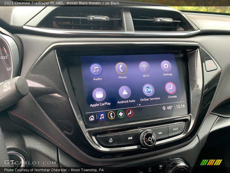 Mosaic Black Metallic / Jet Black 2021 Chevrolet TrailBlazer RS AWD