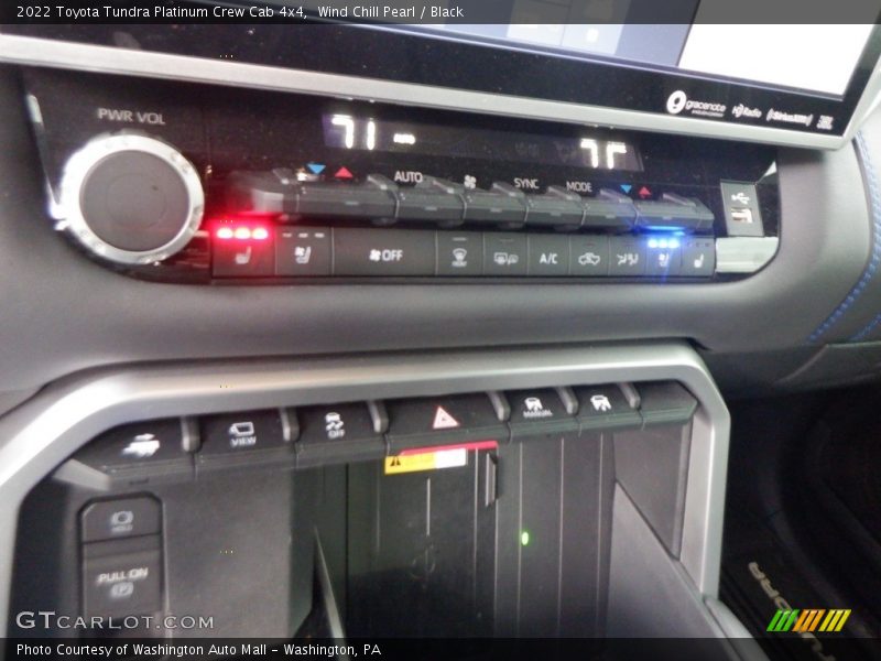 Controls of 2022 Tundra Platinum Crew Cab 4x4