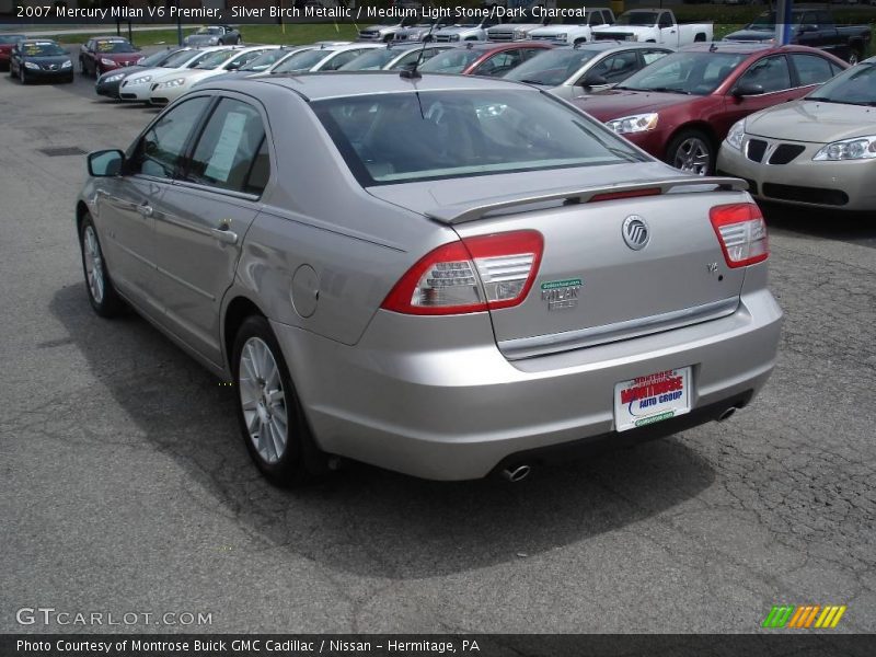 Silver Birch Metallic / Medium Light Stone/Dark Charcoal 2007 Mercury Milan V6 Premier
