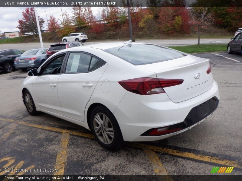 Quartz White Pearl / Black 2020 Hyundai Elantra Value Edition