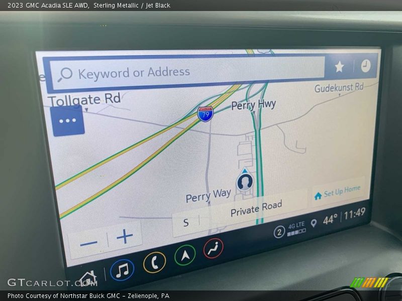 Sterling Metallic / Jet Black 2023 GMC Acadia SLE AWD