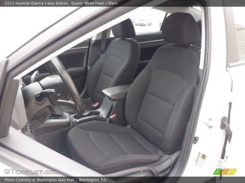 Quartz White Pearl / Black 2020 Hyundai Elantra Value Edition
