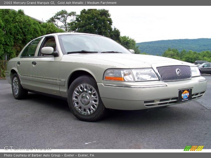 Gold Ash Metallic / Medium Parchment 2003 Mercury Grand Marquis GS