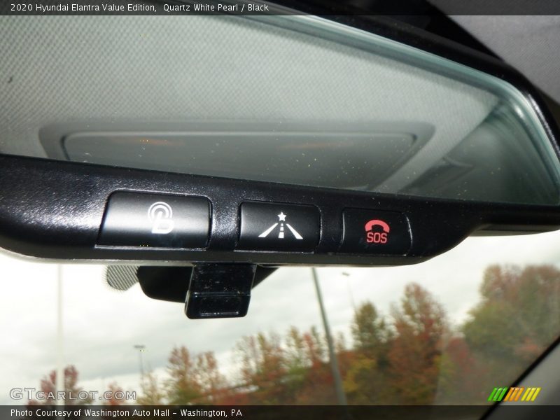 Quartz White Pearl / Black 2020 Hyundai Elantra Value Edition