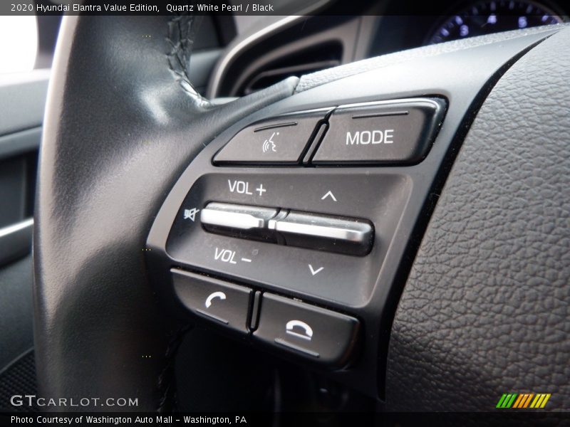 Quartz White Pearl / Black 2020 Hyundai Elantra Value Edition