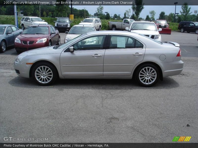 Silver Birch Metallic / Medium Light Stone/Dark Charcoal 2007 Mercury Milan V6 Premier