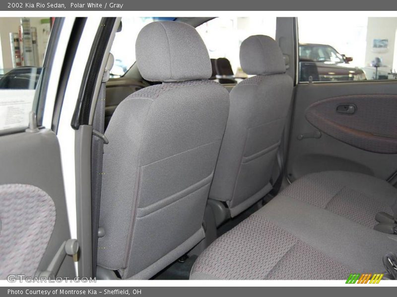Polar White / Gray 2002 Kia Rio Sedan