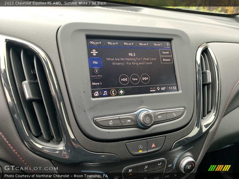 Controls of 2023 Equinox RS AWD